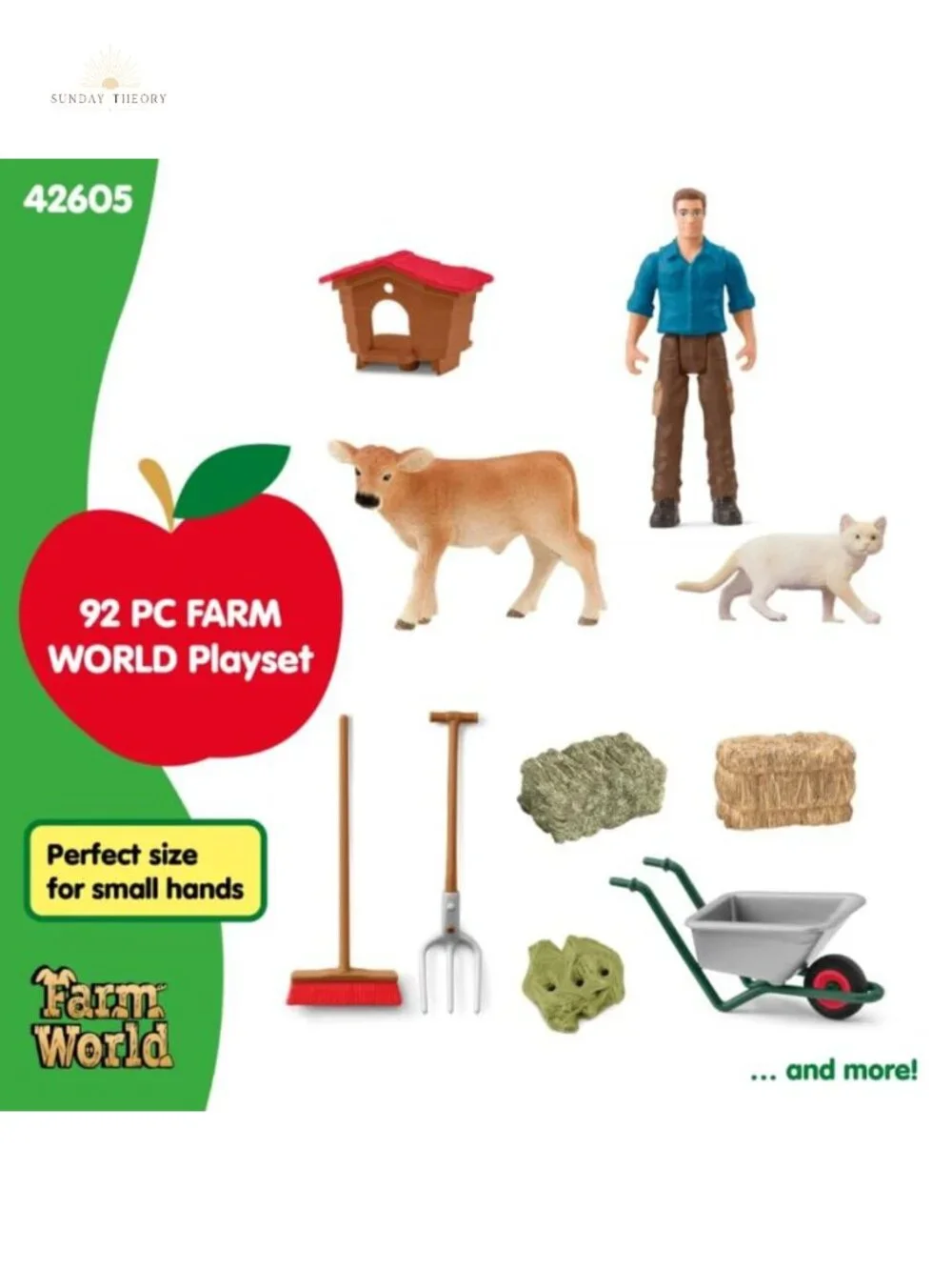 64pc Modular Farm Playset with Animals & Accessories